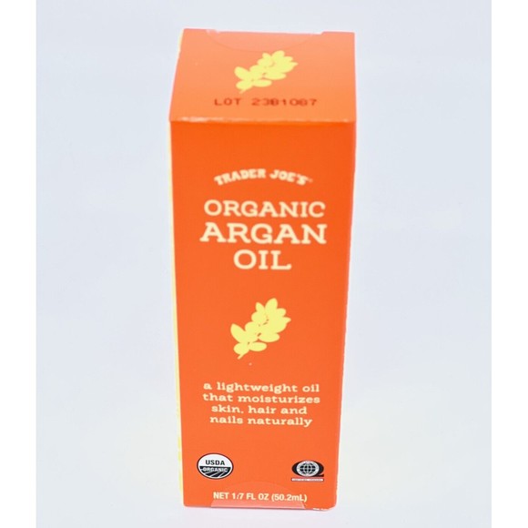 TRADER JOE'S 100% ORGANIC ARGAN OIL 1.7 Oz Nourish Skin Hair Nails NaturallyPURE - Picture 5 of 16